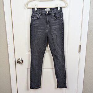 Reformation | Charcoal Gray High Rise Skinny Crop Jeans Avalon Wash Size 25